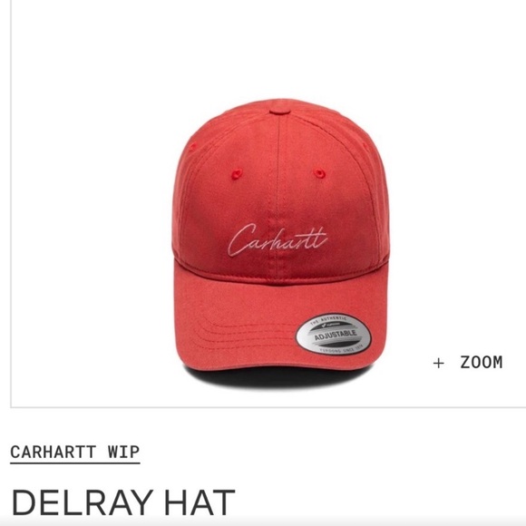 ? Carhartt WIP Delray Cap~ Phoenix Red main image 5